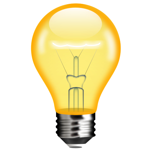 Lightbulb, light, lamp, idea