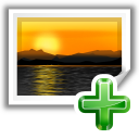 Insert,image,window,landscape Icon