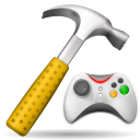 Games,hammer,joystick,game Icon