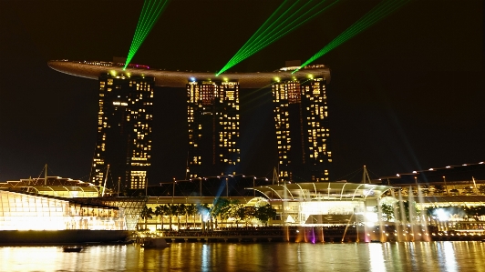 Technology bridge skyline night Photo