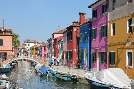 Boat town canal vacation Photo