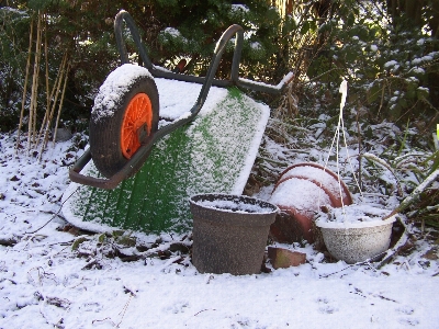 Foto Nevicare inverno ruota gelo