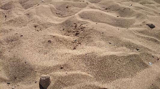 Beach landscape sand rock Photo