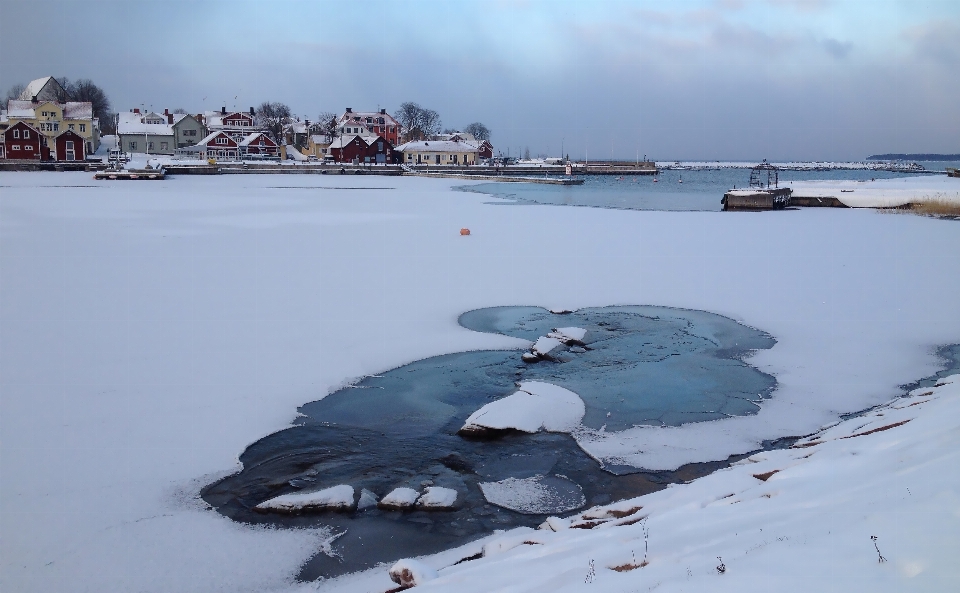 море вода океан снег