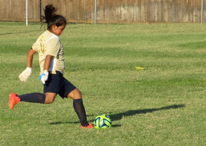 Grass girl sport lawn Photo