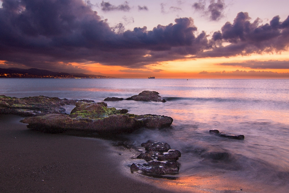 Playa mar costa arena