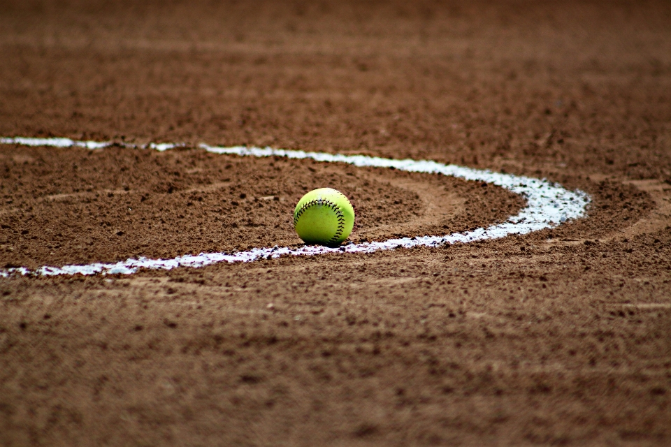 Sand baseball sport field