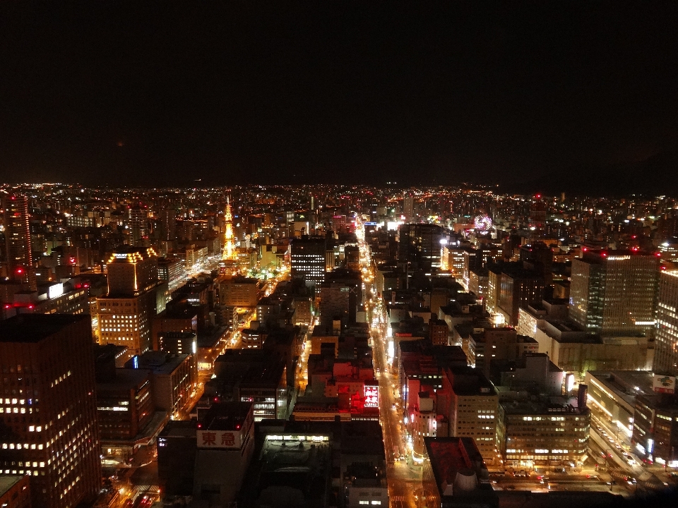 Horizonte noite prédio cidade