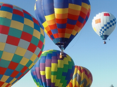 Photo Ciel ballon montgolfière en volant