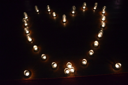 Light night sparkler heart Photo