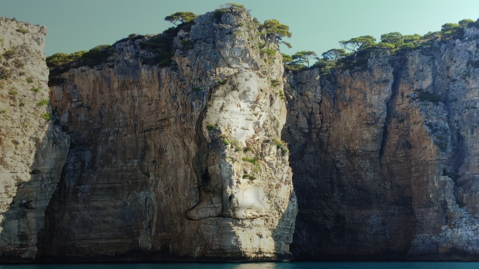 Sea coast rock formation