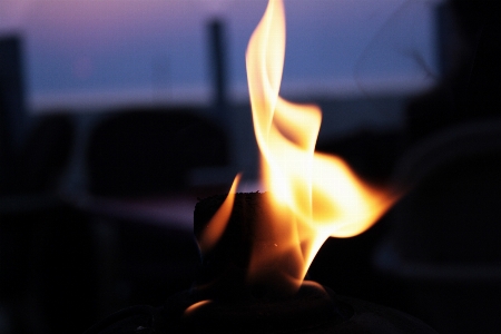 Light evening flame fire Photo