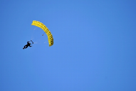 Man sky yellow extreme sport Photo