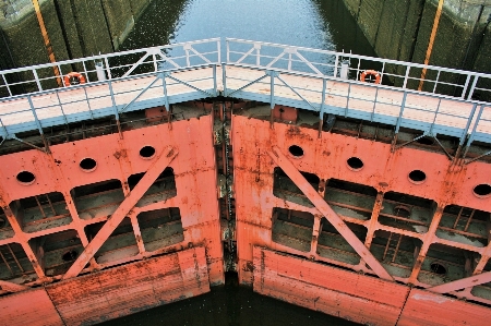 Boat bridge canal transport Photo