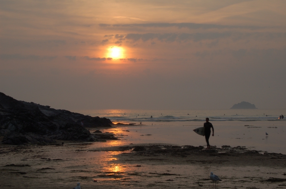 Beach landscape sea coast