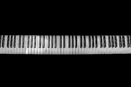 Music abstract black and white keyboard Photo