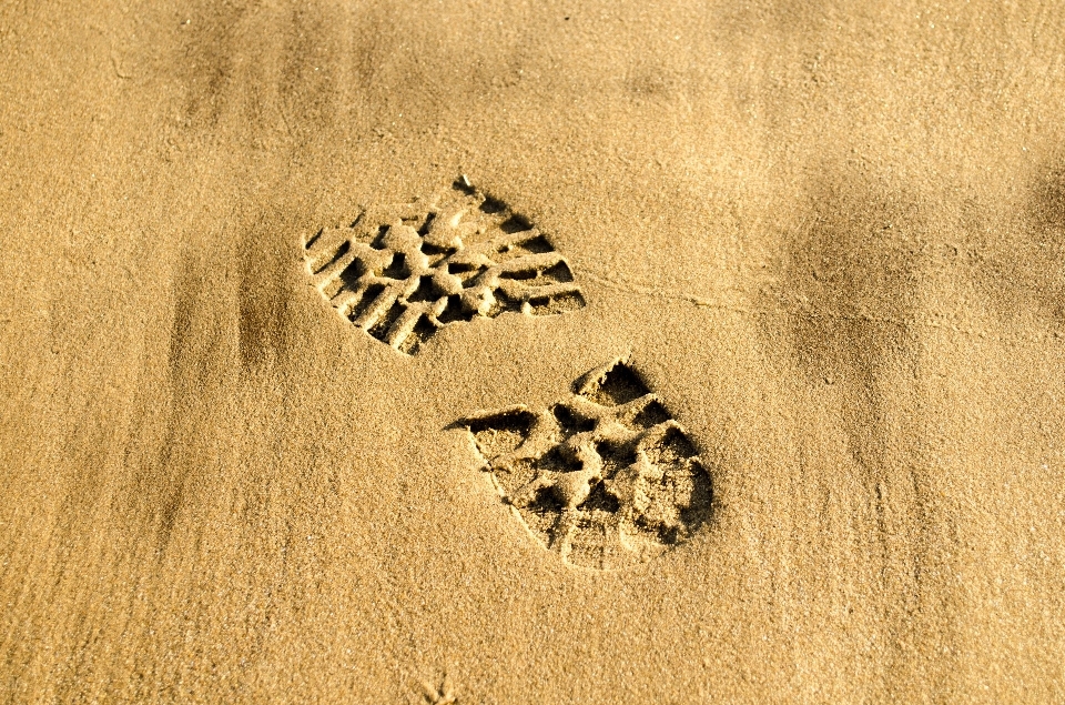 Draussen sand schuh abstrakt