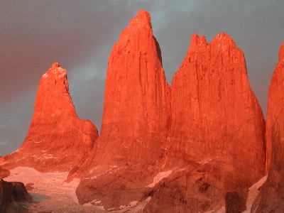 Rock mountain sunrise formation Photo