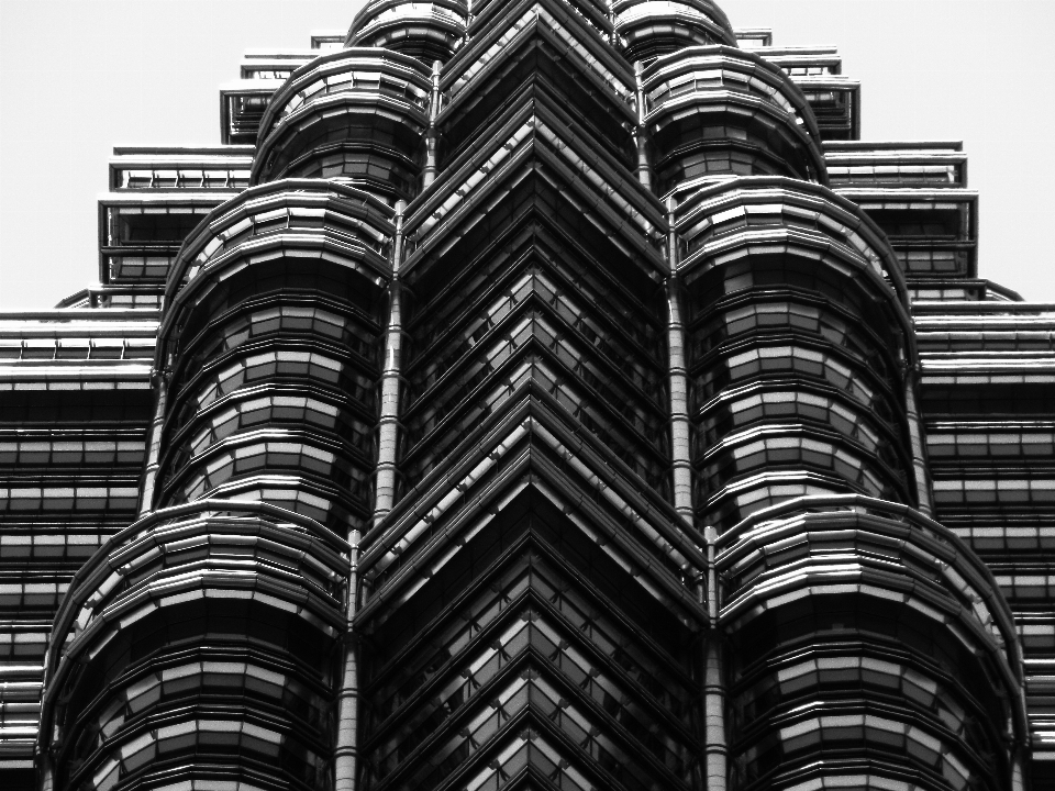 Abstract black and white architecture