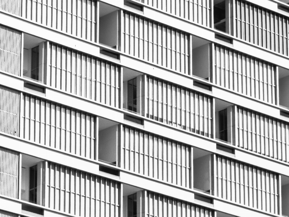 Abstract black and white architecture