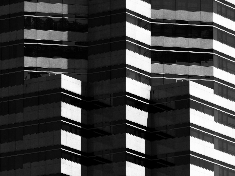 Abstract black and white architecture