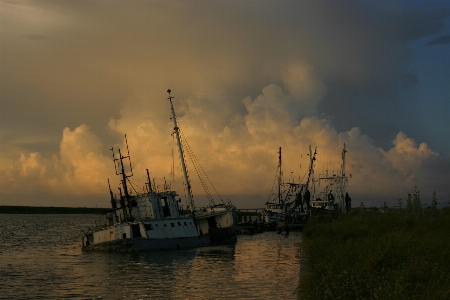 Sea coast ocean cloud Photo