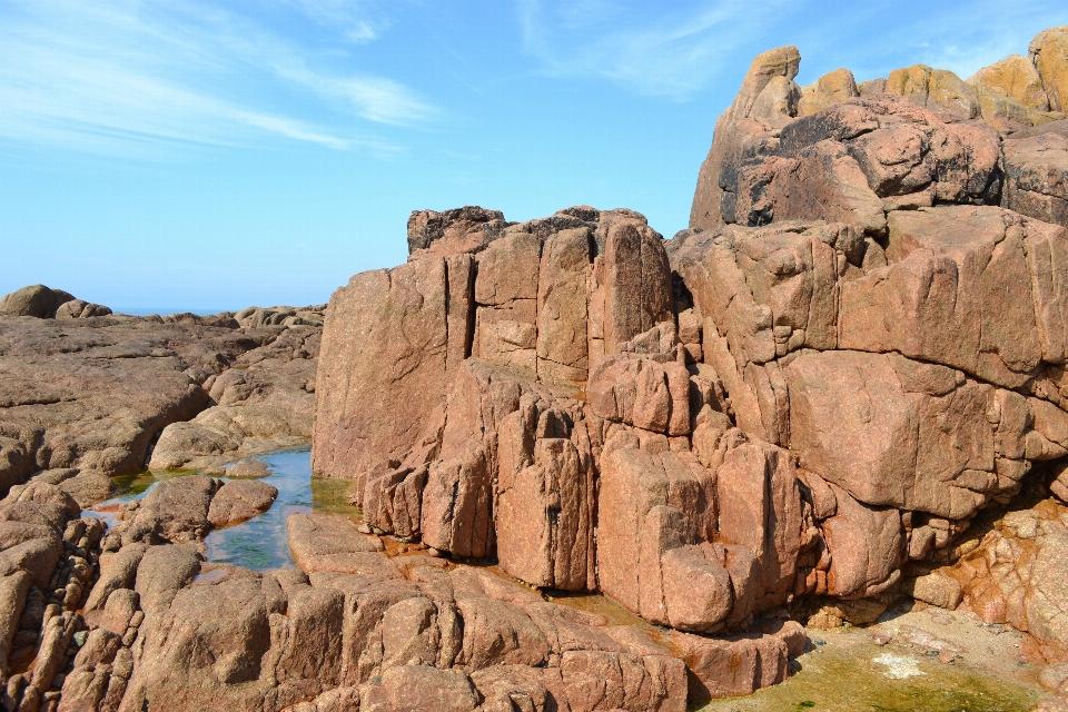 Landscape rock valley formation