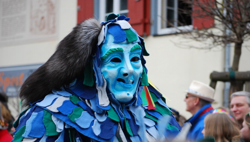 Carnaval azul roupas parada