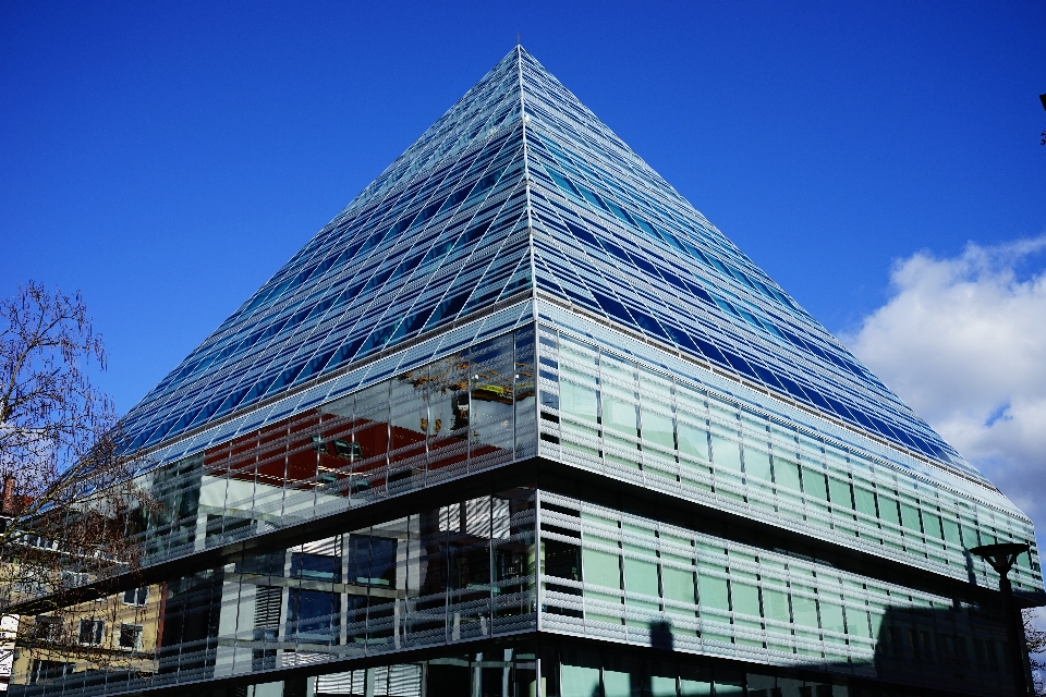 Die architektur glas gebäude stadt