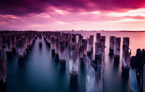 Water sky sunset skyline Photo