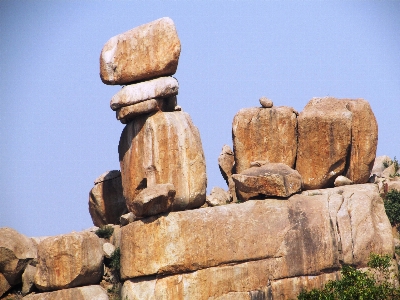 Landscape rock wood monument Photo