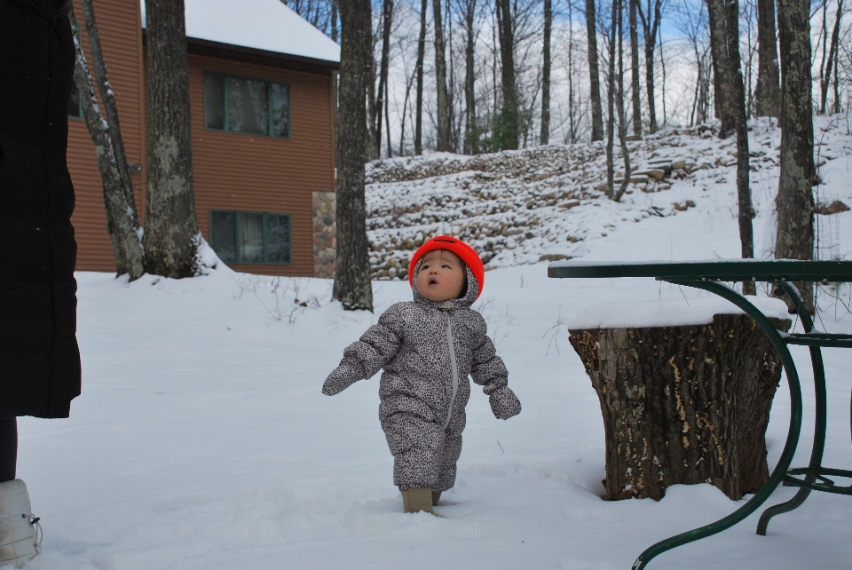 Outdoor snow winter kid