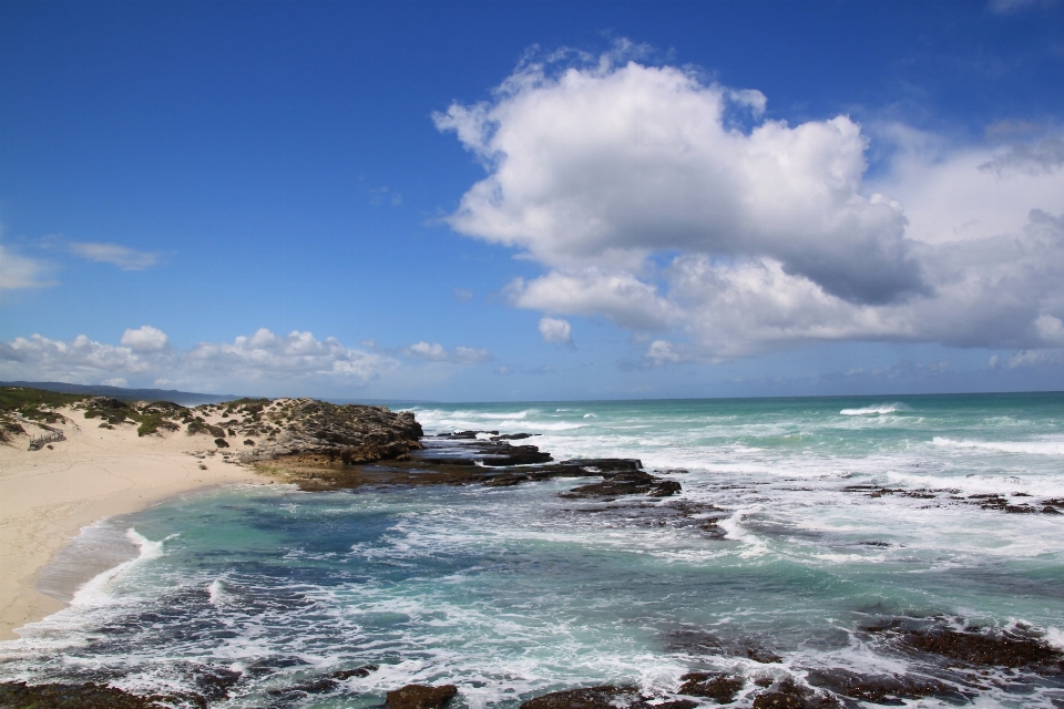 Playa paisaje mar costa