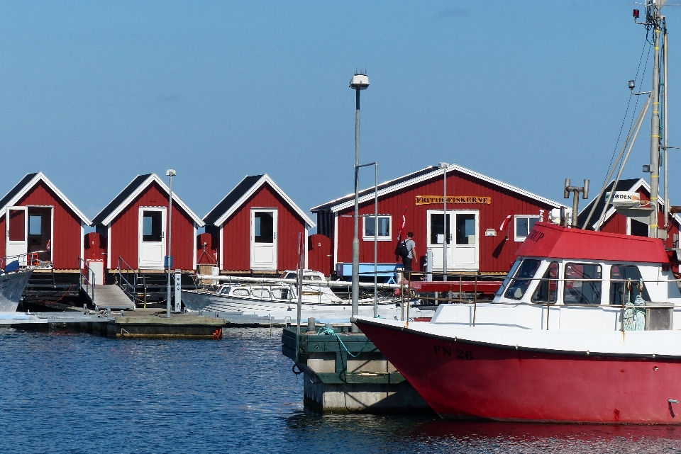 Sea coast dock boat