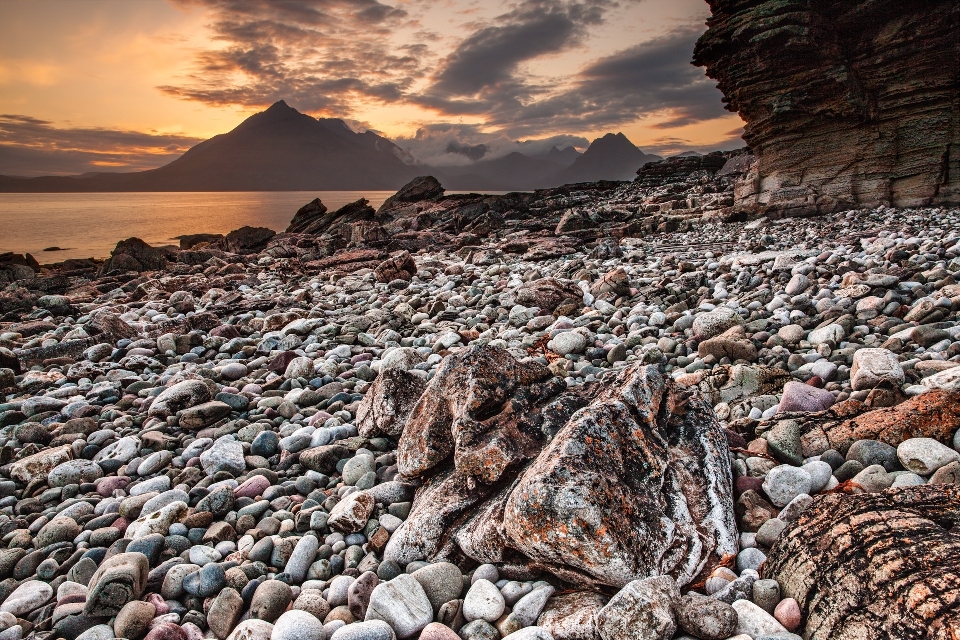 Beach landscape sea coast