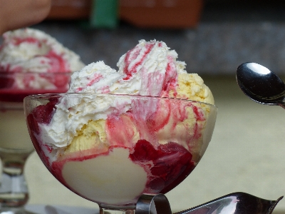 Foto Branco fruta gelo refeição