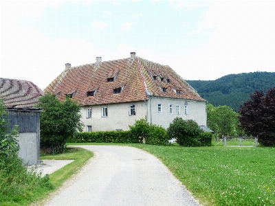 Farm lawn building home Photo