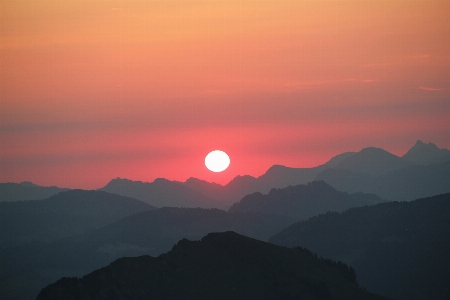 Landscape horizon mountain light Photo