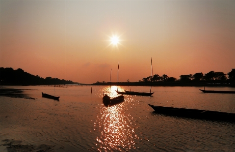 Landscape sea horizon sun Photo