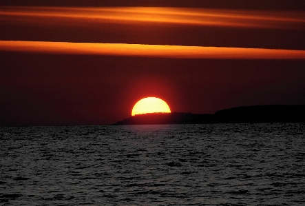 Sea water ocean horizon Photo