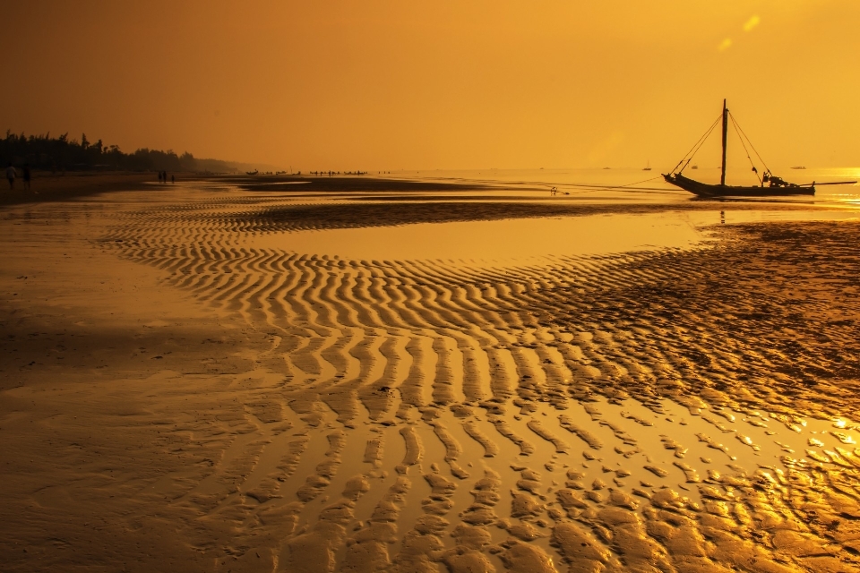 Beach landscape sea coast