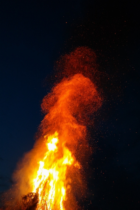 Atmosphère rouge flamme feu