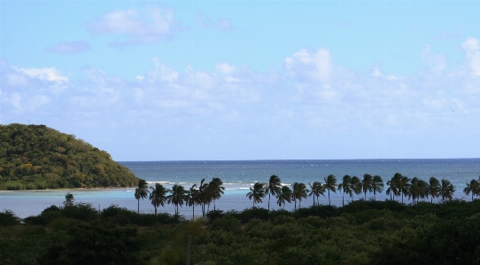 Foto Pantai lanskap laut pesisir