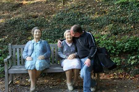 Gehen person menschen bank Foto