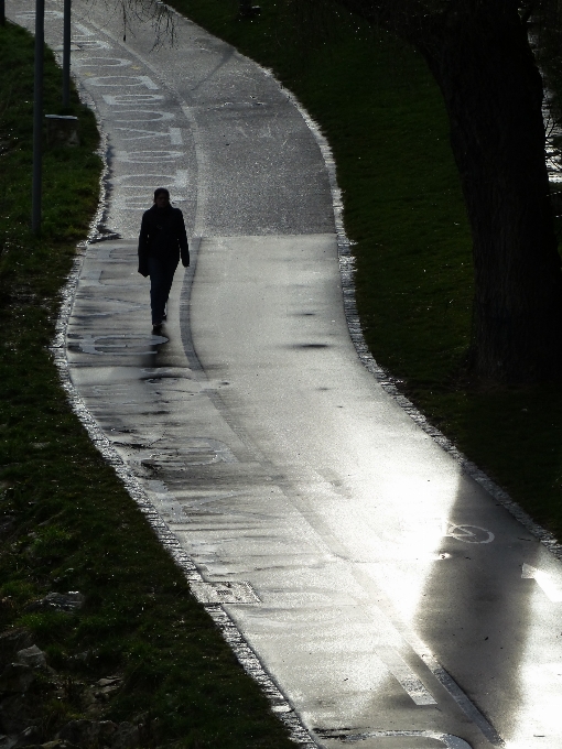 Eau neige hiver route