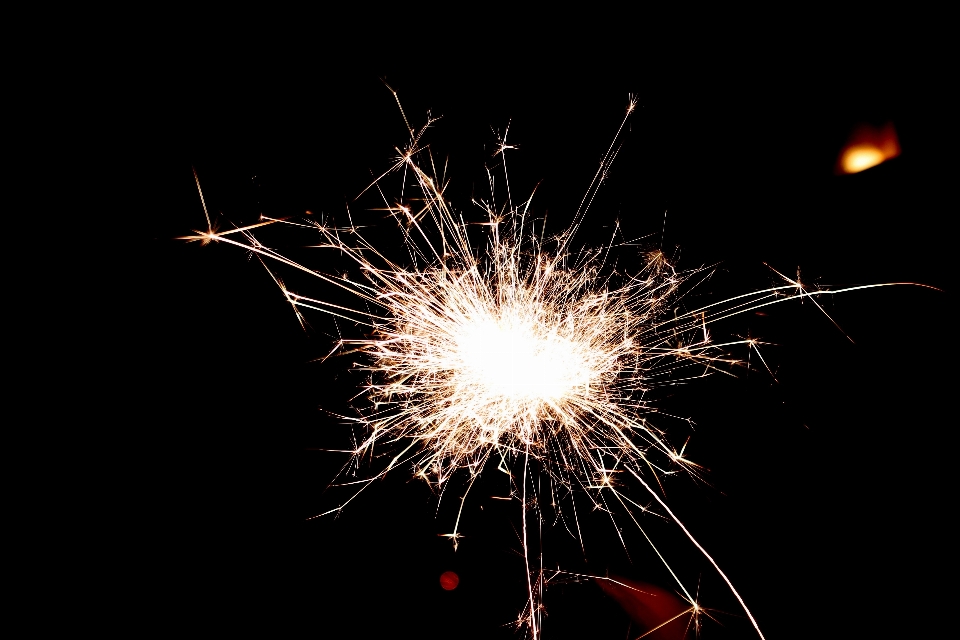 Flower sparkler spark fire