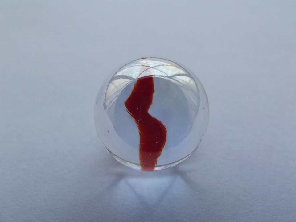 Glass recreation red toy