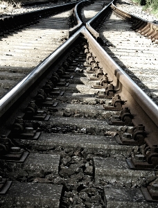 Foto Tenedor pista ferrocarril tren