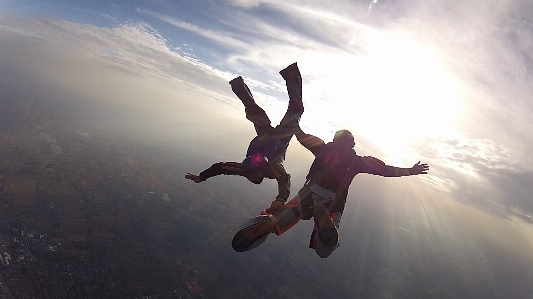 Himmel springen extremsport
 fallschirm Foto