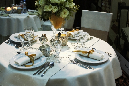 Table cutlery white retro Photo